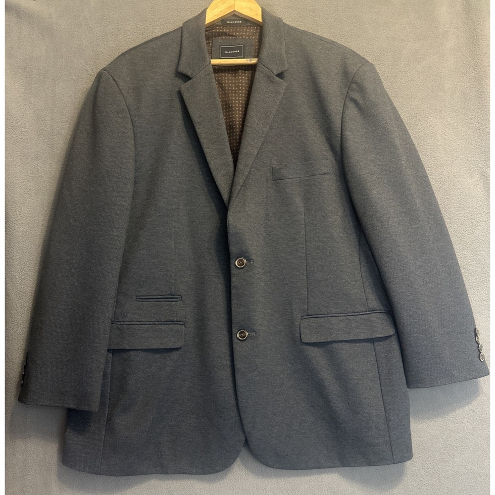 7 Diamonds Newport Blazer 2 Button Performance Stretch Sport Coat Mens XXL Blue